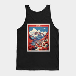 Rhone France Vintage Poster Tourism Tank Top